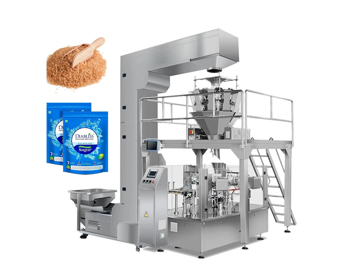 全自動顆粒旋轉(zhuǎn)式組合稱給袋式包裝機(jī)